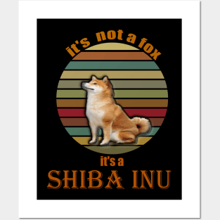 its not a fox its a shiba inu Posters and Art